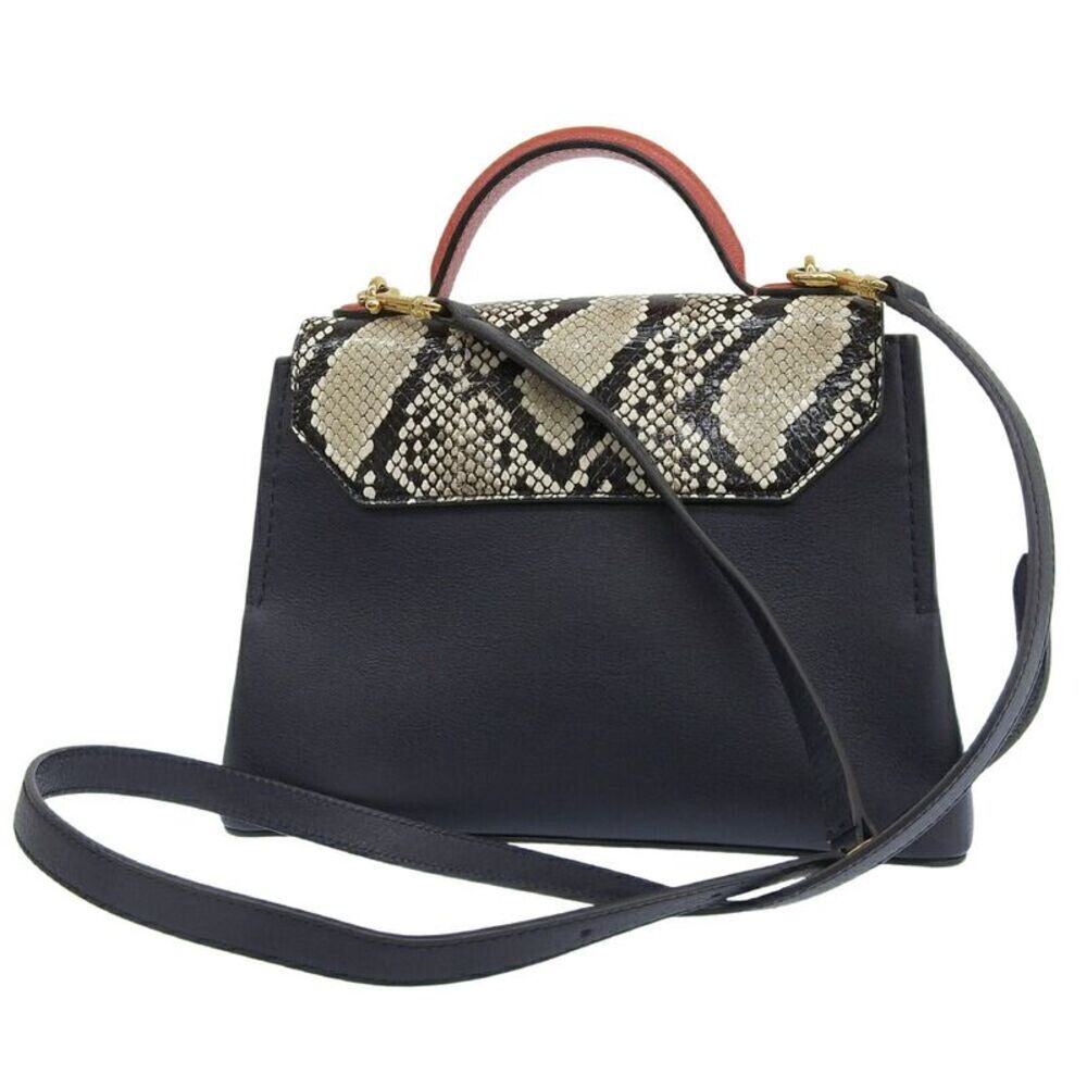Mulberry Mini Seaton Python Embossed Leather Bag - image 2